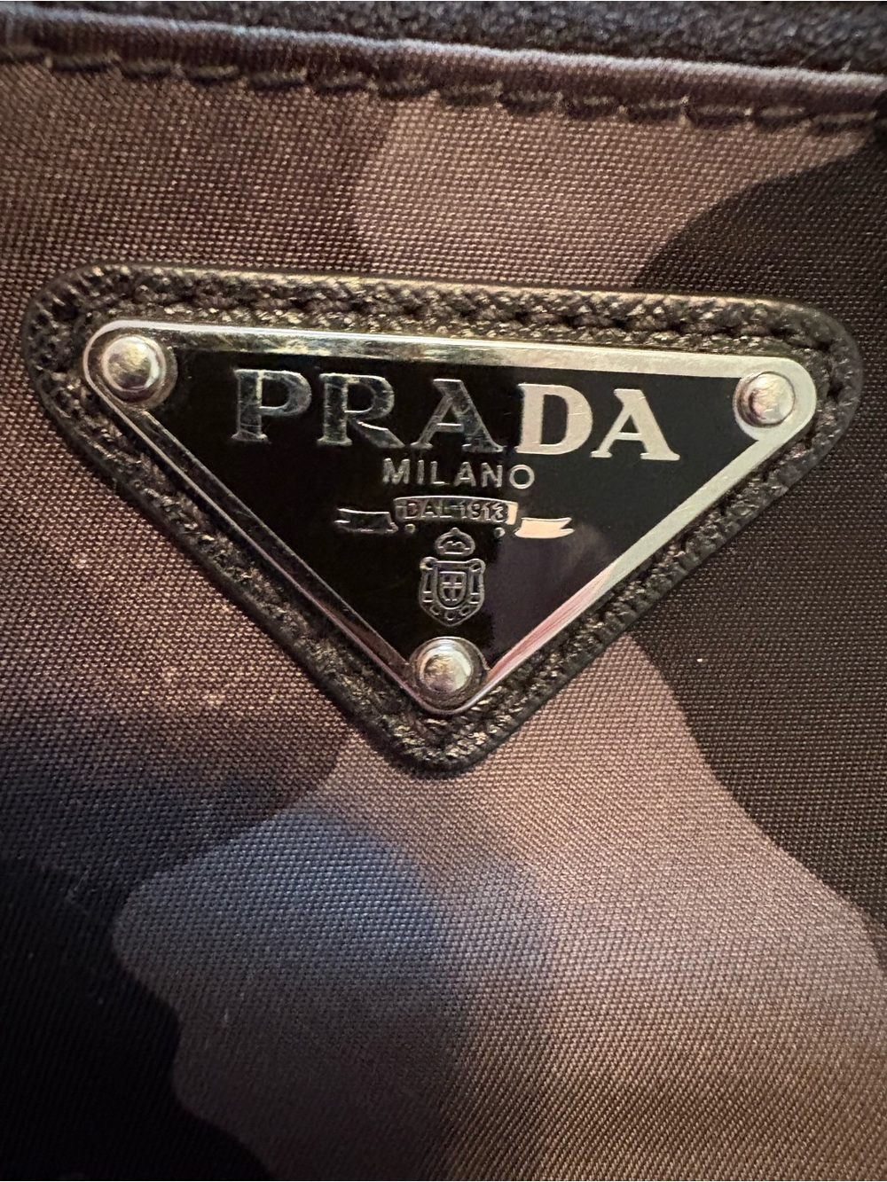 Prada Black & Gray Camo Nylon Messenger Crossbody - Picture 3 of 7